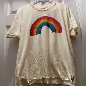 Aviator Nation Rainbow Boyfriend Tee